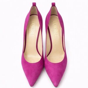 Italian Pink Suede Pumps